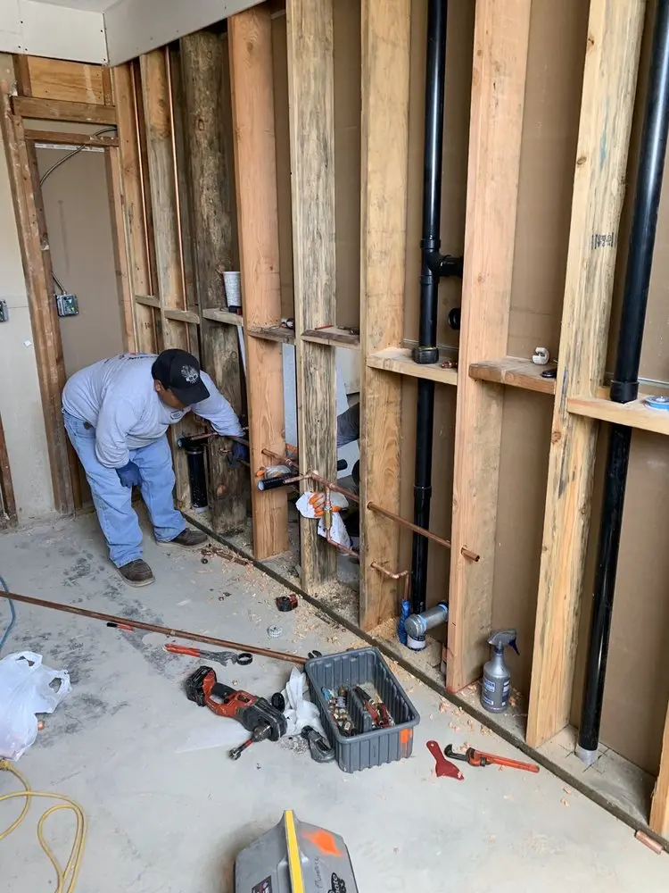 Commercial rough-in plumbing for Water Heater Replacement in Lamplight Village